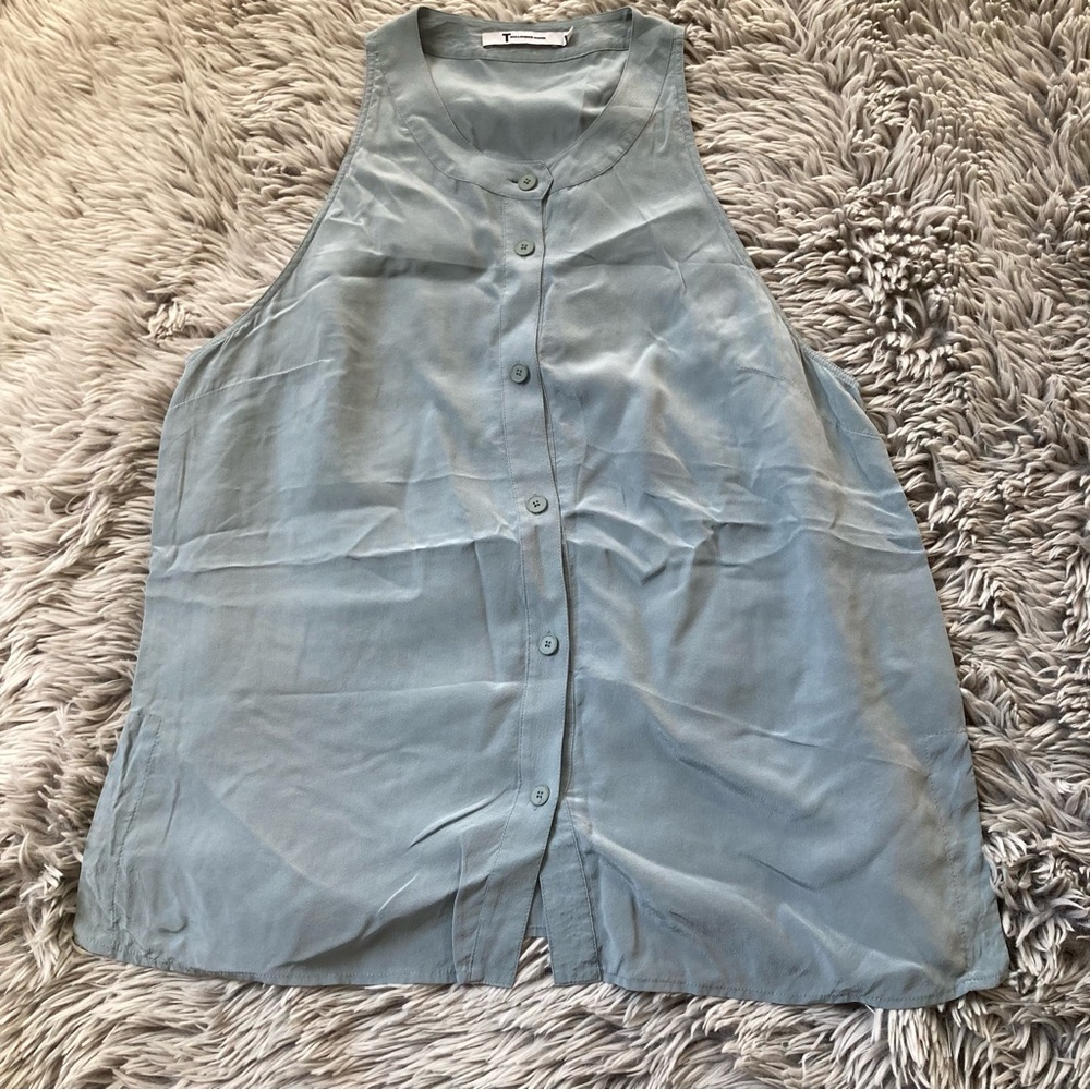 Alexander Wang Small- Silk Button Down Top - image 2